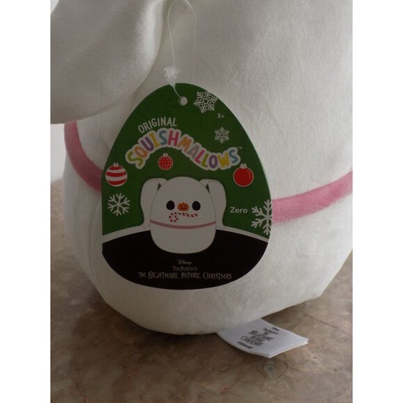 Squishmallows 8" Nightmare Before Christmas Zero with Candy Cane - Picture 5 of 7